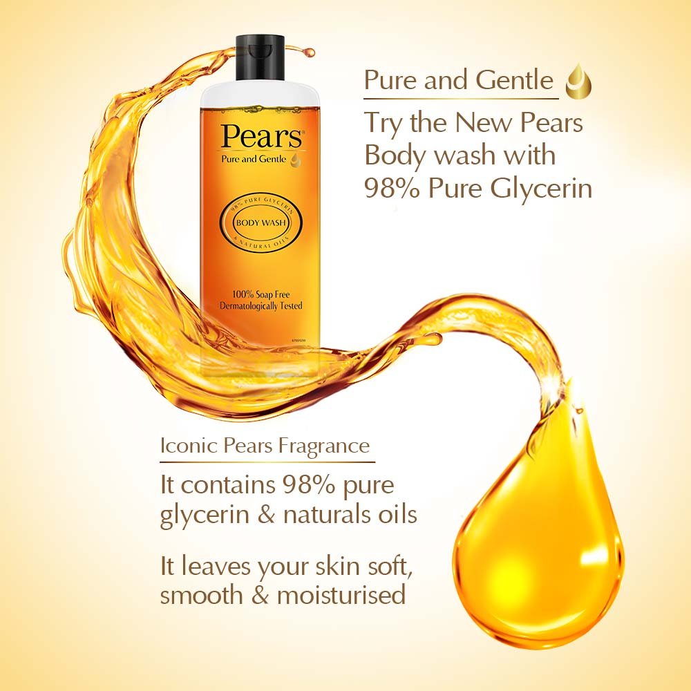 Pears Pure and Gentle Shower Gel, 250ml (Pack of 2)